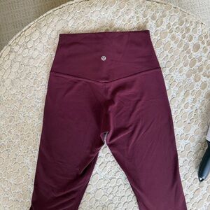Lululemon Athletica Burgundy Leggings